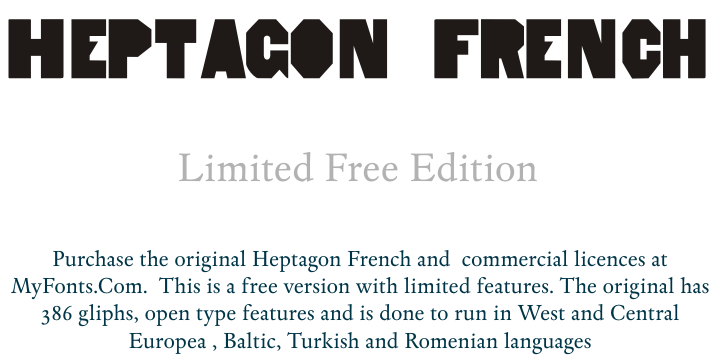 Heptagon French Limited Free Edition